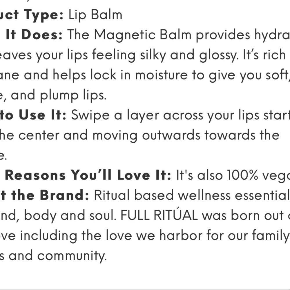 Full Ritual Magnetic Lip Balm - Picture 2 of 4